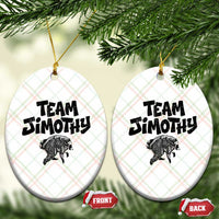 Vintage Team Jimothy the Raccoon Fan Club Ceramic Ornament Viral Seattle Trash Panda Lover Supporter