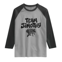 Vintage Team Jimothy the Raccoon Fan Club Raglan Shirt Viral Seattle Trash Panda Lover Supporter