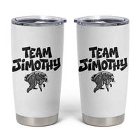 Vintage Team Jimothy the Raccoon Fan Club Tumbler Cup Viral Seattle Trash Panda Lover Supporter