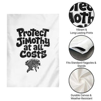 Protect Jimothy At All Costs Viral Seattle Raccoon Garden Flag Trash Panda Legend Lover Supporter