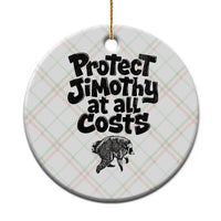Protect Jimothy At All Costs Viral Seattle Raccoon Ceramic Ornament Trash Panda Legend Lover Supporter
