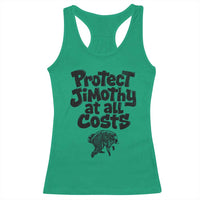 Protect Jimothy At All Costs Viral Seattle Raccoon Racerback Tank Top Trash Panda Legend Lover Supporter