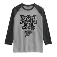 Protect Jimothy At All Costs Viral Seattle Raccoon Raglan Shirt Trash Panda Legend Lover Supporter
