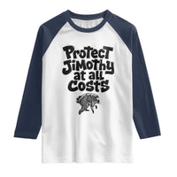 Protect Jimothy At All Costs Viral Seattle Raccoon Raglan Shirt Trash Panda Legend Lover Supporter