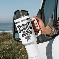 Protect Jimothy At All Costs Viral Seattle Raccoon Tumbler With Handle Trash Panda Legend Lover Supporter