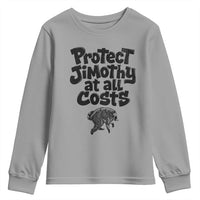 Protect Jimothy At All Costs Viral Seattle Raccoon Youth Sweatshirt Trash Panda Legend Lover Supporter