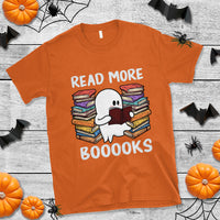 Halloween Reading T Shirt Read More Books Cute Ghost Boo Sheet - Wonder Print Shop