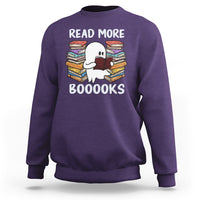 Halloween Reading Sweatshirt Read More Books Cute Ghost Boo Sheet - Wonder Print Shop