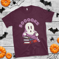 Halloween Reading T Shirt Booooks Cute Ghost Boo Sheet - Wonder Print Shop