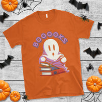 Halloween Reading T Shirt Booooks Cute Ghost Boo Sheet - Wonder Print Shop