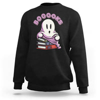 Halloween Reading Sweatshirt Booooks Cute Ghost Boo Sheet - Wonder Print Shop