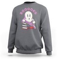 Halloween Reading Sweatshirt Booooks Cute Ghost Boo Sheet - Wonder Print Shop