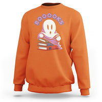 Halloween Reading Sweatshirt Booooks Cute Ghost Boo Sheet - Wonder Print Shop