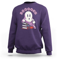 Halloween Reading Sweatshirt Booooks Cute Ghost Boo Sheet - Wonder Print Shop
