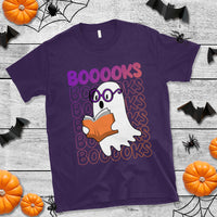 Halloween Reading T Shirt Booooks Cute Ghost Nerd Boo Sheet - Wonder Print Shop