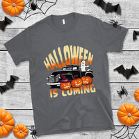 Halloween Season T Shirt Spooky Season Is Coming Scary Pumpkin Car - Wonder Print Shop
