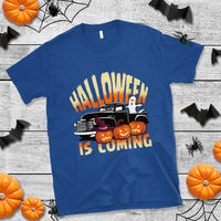 Halloween Season T Shirt Spooky Season Is Coming Scary Pumpkin Car - Wonder Print Shop
