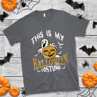 Scary Pumpkin T Shirt This Is My Halloween Costume Boo Sheet - Wonder Print Shop