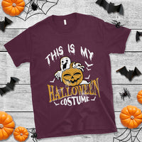 Scary Pumpkin T Shirt This Is My Halloween Costume Boo Sheet - Wonder Print Shop