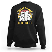 Funny Boo Sheet Sweatshirt Funny Halloween Boo Ghost Costume This is Double Boo Sheet - Wonder Print Shop