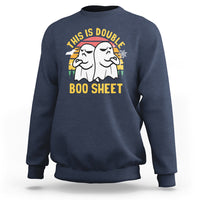 Funny Boo Sheet Sweatshirt Funny Halloween Boo Ghost Costume This is Double Boo Sheet - Wonder Print Shop