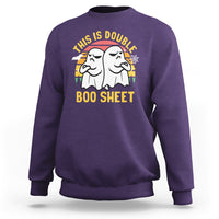 Funny Boo Sheet Sweatshirt Funny Halloween Boo Ghost Costume This is Double Boo Sheet - Wonder Print Shop