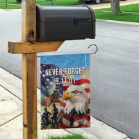 Never Forget 911 Patriotic Memorial Garden Flag American Flag Bald Eagle First Responder Tribute