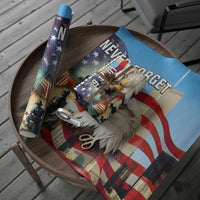 Never Forget 911 Patriotic Memorial Wrapping Paper Roll American Flag Bald Eagle First Responder Tribute