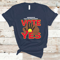 Australia Indigenous T Shirt Aboriginal Flag Vote Yes Urulu Statement - Wonder Print Shop