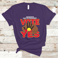 Australia Indigenous T Shirt Aboriginal Flag Vote Yes Urulu Statement - Wonder Print Shop