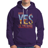 Australia Indigenous Hoodie Vote Yes To The Voice Aboriginal And Torres Strait Islanders - Wonder Print Shop
