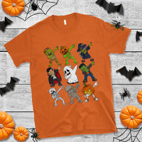 Halloween Costume T Shirt Spooky Dabbing Skeleton Zombie Scary Pumpkin - Wonder Print Shop