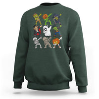 Halloween Costume Sweatshirt Spooky Dabbing Skeleton Zombie Scary Pumpkin - Wonder Print Shop