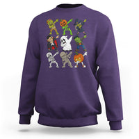 Halloween Costume Sweatshirt Spooky Dabbing Skeleton Zombie Scary Pumpkin - Wonder Print Shop