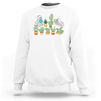 Halloween Gardening Sweatshirt Cute Gardener Boo Sheet Ghost Garden Plants Lover Halloween Costume - Wonder Print Shop