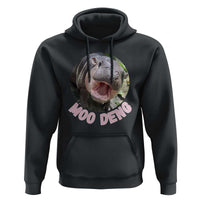 Baby Hippo Moo Deng Hoodie Cute Pygmy Hippopotamus Bouncy Pig - Wonder Print Shop