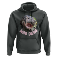 Baby Hippo Moo Deng Hoodie Cute Pygmy Hippopotamus Bouncy Pig - Wonder Print Shop