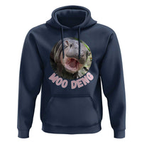 Baby Hippo Moo Deng Hoodie Cute Pygmy Hippopotamus Bouncy Pig - Wonder Print Shop
