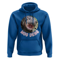 Baby Hippo Moo Deng Hoodie Cute Pygmy Hippopotamus Bouncy Pig - Wonder Print Shop