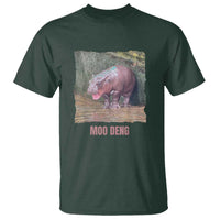 Baby Hippo Moo Deng T Shirt Cute Pygmy Hippopotamus In Thai - Wonder Print Shop