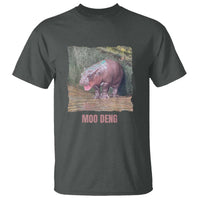 Baby Hippo Moo Deng T Shirt Cute Pygmy Hippopotamus In Thai - Wonder Print Shop