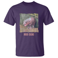 Baby Hippo Moo Deng T Shirt Cute Pygmy Hippopotamus In Thai - Wonder Print Shop