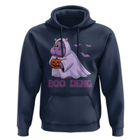 Baby Hippo Moo Deng Hoodie Boo-deng Halloween Cute Pygmy Hippopotamus - Wonder Print Shop