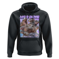 Baby Hippo Moo Deng Hoodie The Famous Cute Pygmy Hippopotamus - Wonder Print Shop