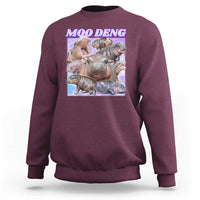 Baby Hippo Moo Deng Sweatshirt The Famous Cute Pygmy Hippopotamus - Wonder Print Shop