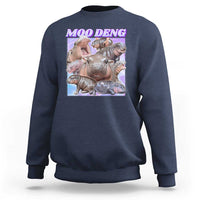 Baby Hippo Moo Deng Sweatshirt The Famous Cute Pygmy Hippopotamus - Wonder Print Shop