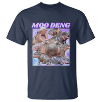 Baby Hippo Moo Deng T Shirt The Famous Cute Pygmy Hippopotamus - Wonder Print Shop
