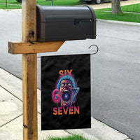 Mason 67 Chaos Edition Garden Flag Psychedelic Screaming Six Seven Meme - Wonder Print Shop