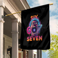 Mason 67 Chaos Edition Garden Flag Psychedelic Screaming Six Seven Meme - Wonder Print Shop