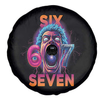 Mason 67 Chaos Edition Spare Tire Cover Psychedelic Screaming Six Seven Meme - Wonder Print Shop